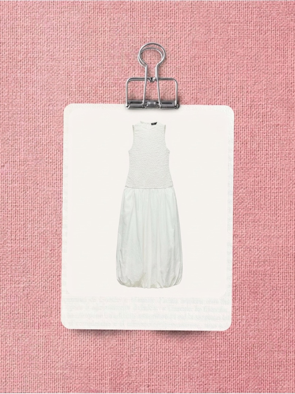 ZARA NWT POPLIN BALLOON Dress